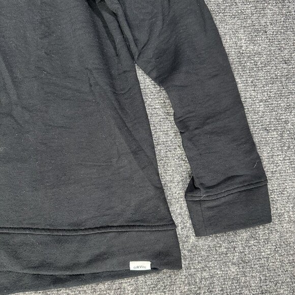 Orvis Sweatshirt Womens Small Classic Collection Black Stretch Pullover Logo - Picture 2 of 7